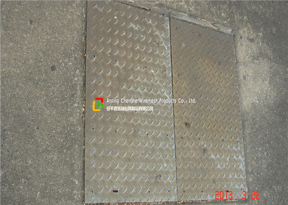 Galvanisierte Stahlgitter-Abfluss-Abdeckung mit Winkel-Rahmen für Stadtstraße/Quadrat